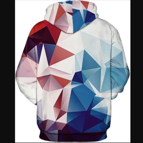 NWOT NEWCOSPLAY Kids Realistic 3D Geometric Digital Print Hoodie Youth M 9-10 - Picture 9 of 9